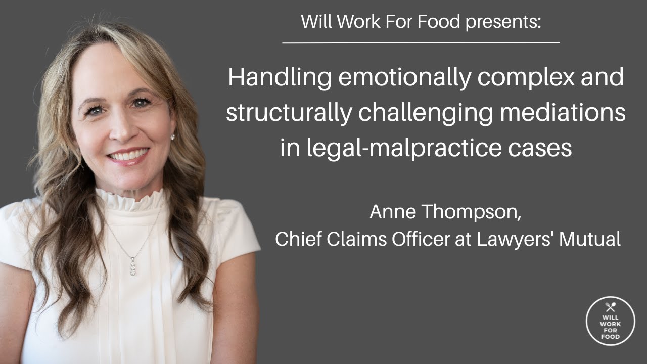 Handling emotionally complex and structurally challenging mediations in legal malpractice cases
