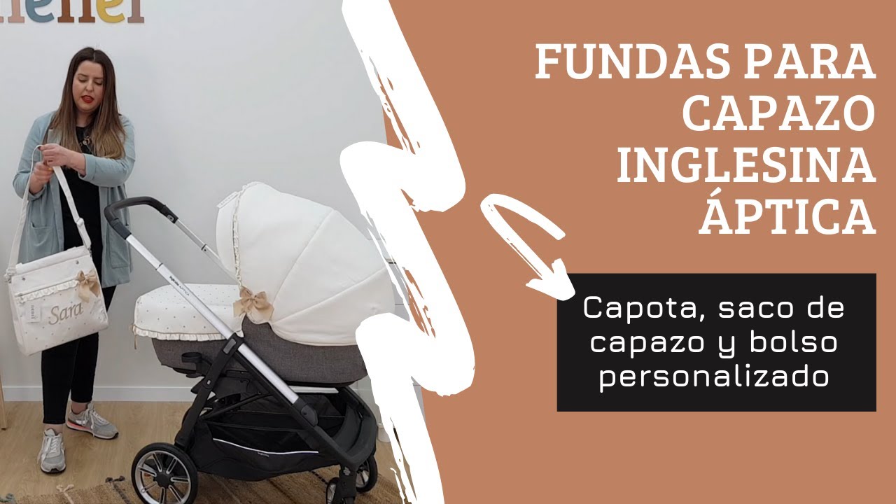 Fundas para capazo Inglesina Áptica - Saco, capota y bolso personalizado - Nenel ✨