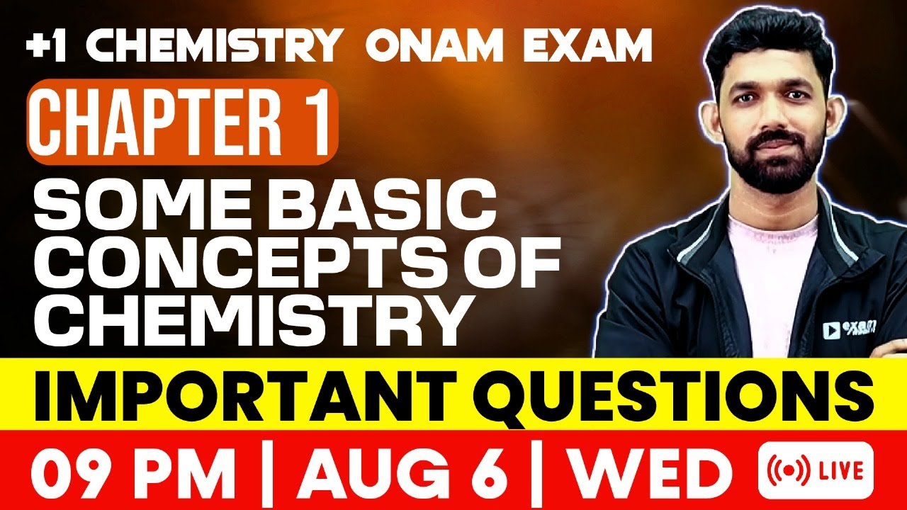 Plus One Chemistry Onam Exam | Some Basic Concepts Of Chemistry | Important Questions | Exam winner