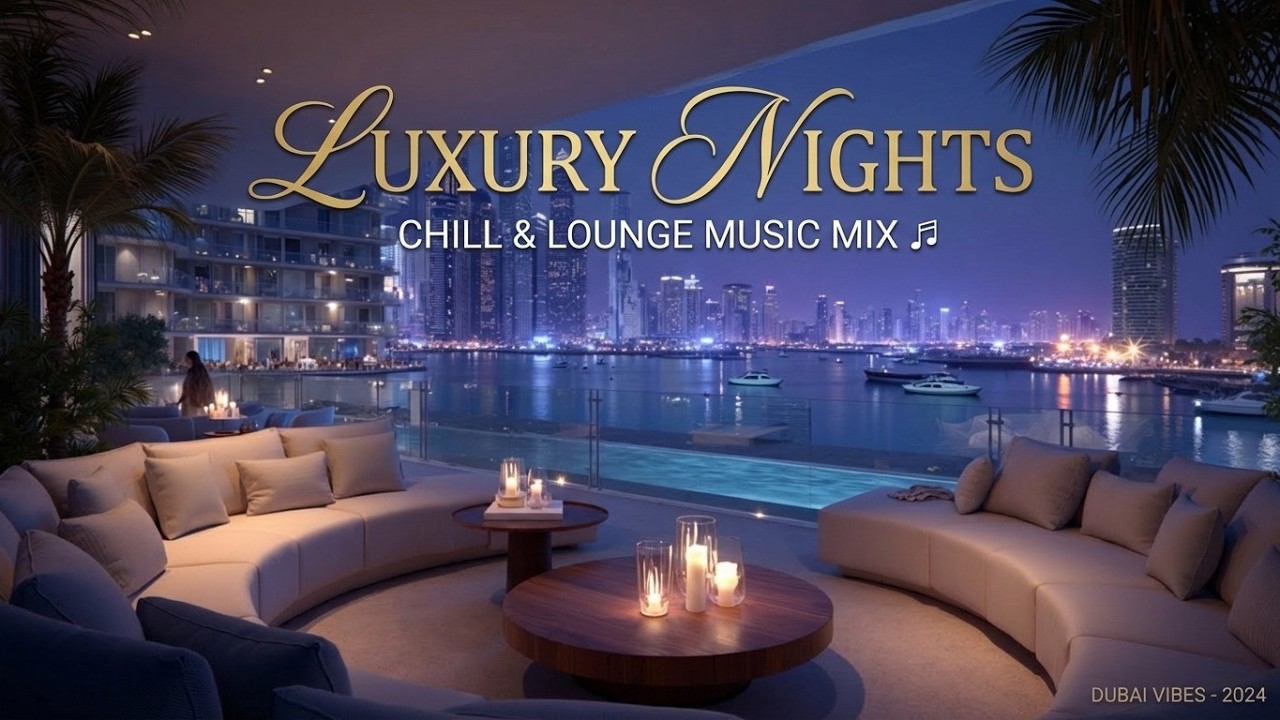 Ambient Chillout Lounge ~ Роскошный Город Ночью для Расслабления и Фокуса