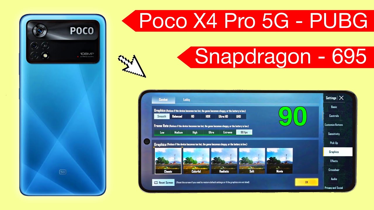 Poco X4 Pro 5G Pubg Test. Poco X4 Pro 5G Pubg Graphics.😱