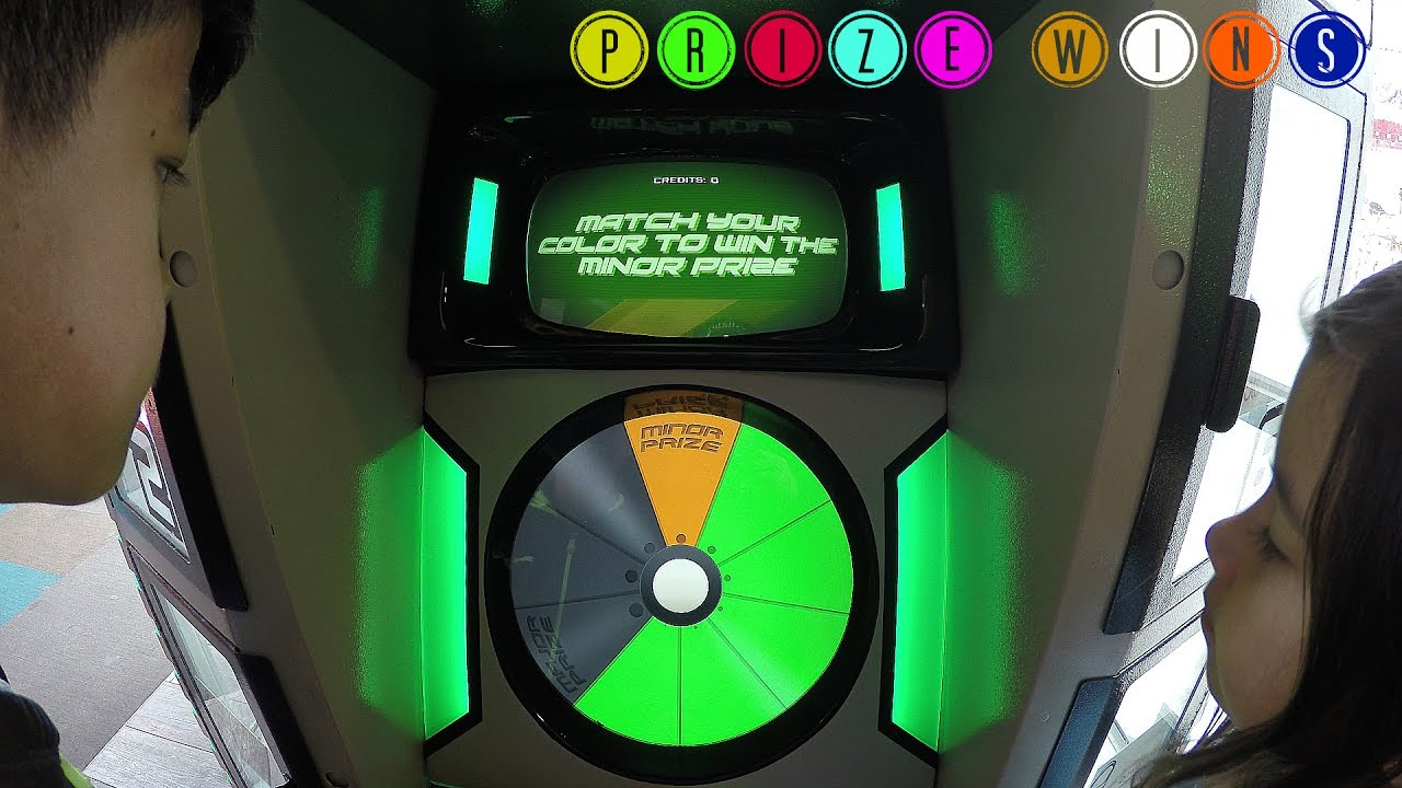 Arcade Prize Wins Playing Color Match Ticket Game!