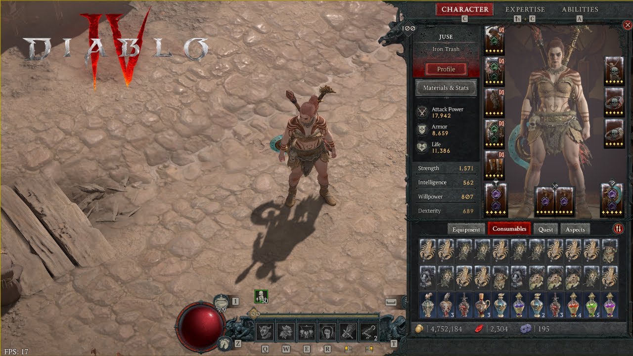 Level 100 Thorns Barb Speed 60s NO FORTIFY/TEMERITY | Physical Nightmare Dungeon List - Diablo 4