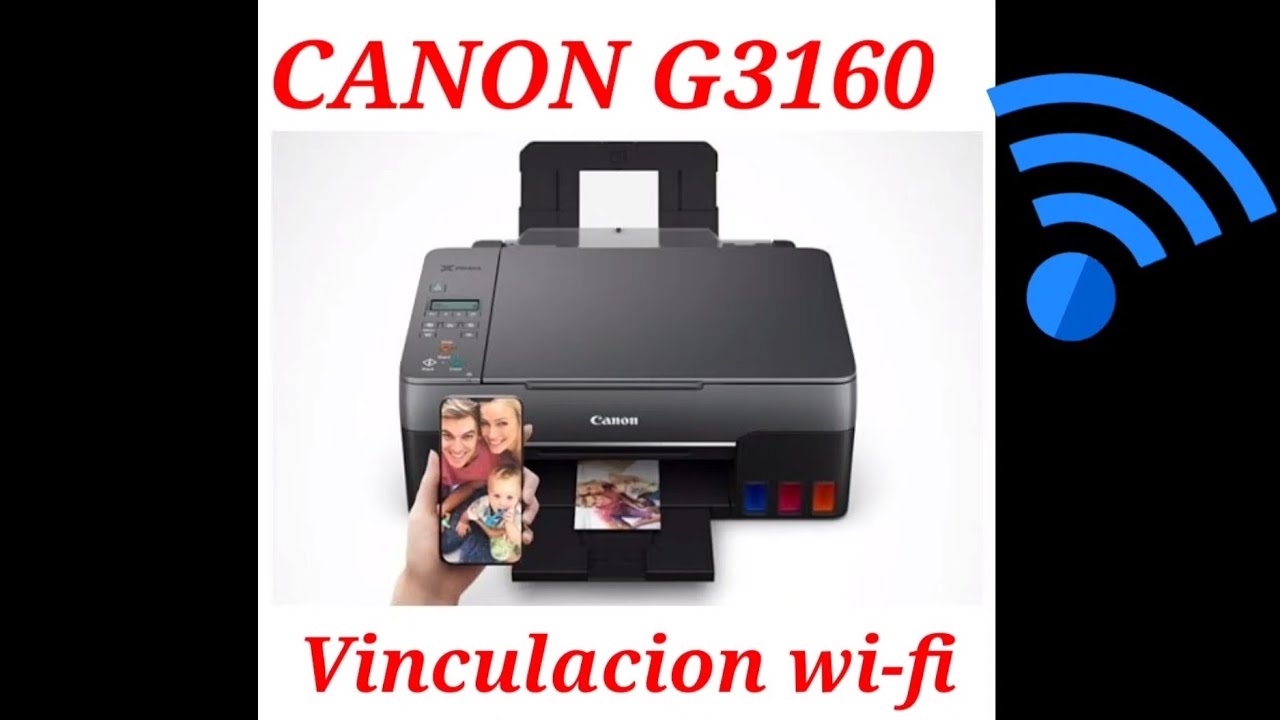 CANON G3160 como configurar la red WIFI