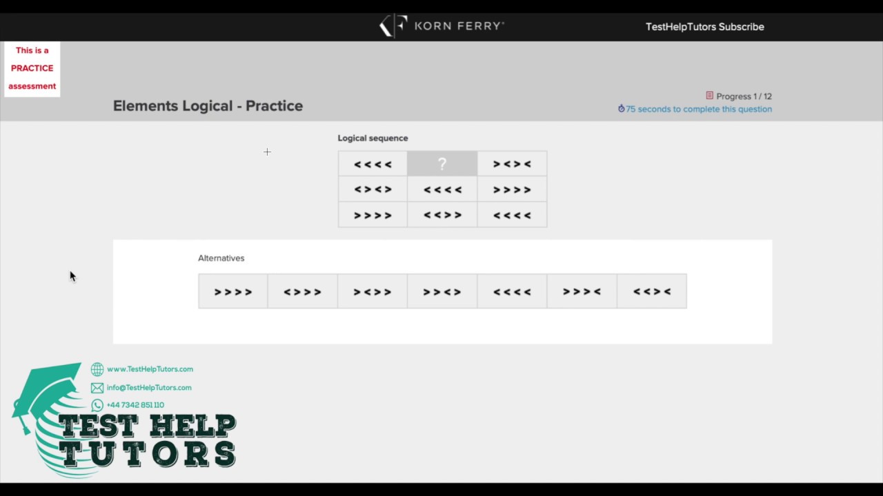TalentQ Korn Ferry Elements Logical &mdash; Практический вопрос 1 &mdash; TestHelpTutors