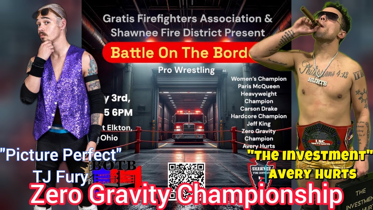 Battle On The Border Pro Wrestling West Elkton Ohio - TJ Fury VS Avery Hurts (ZG Championship Match)