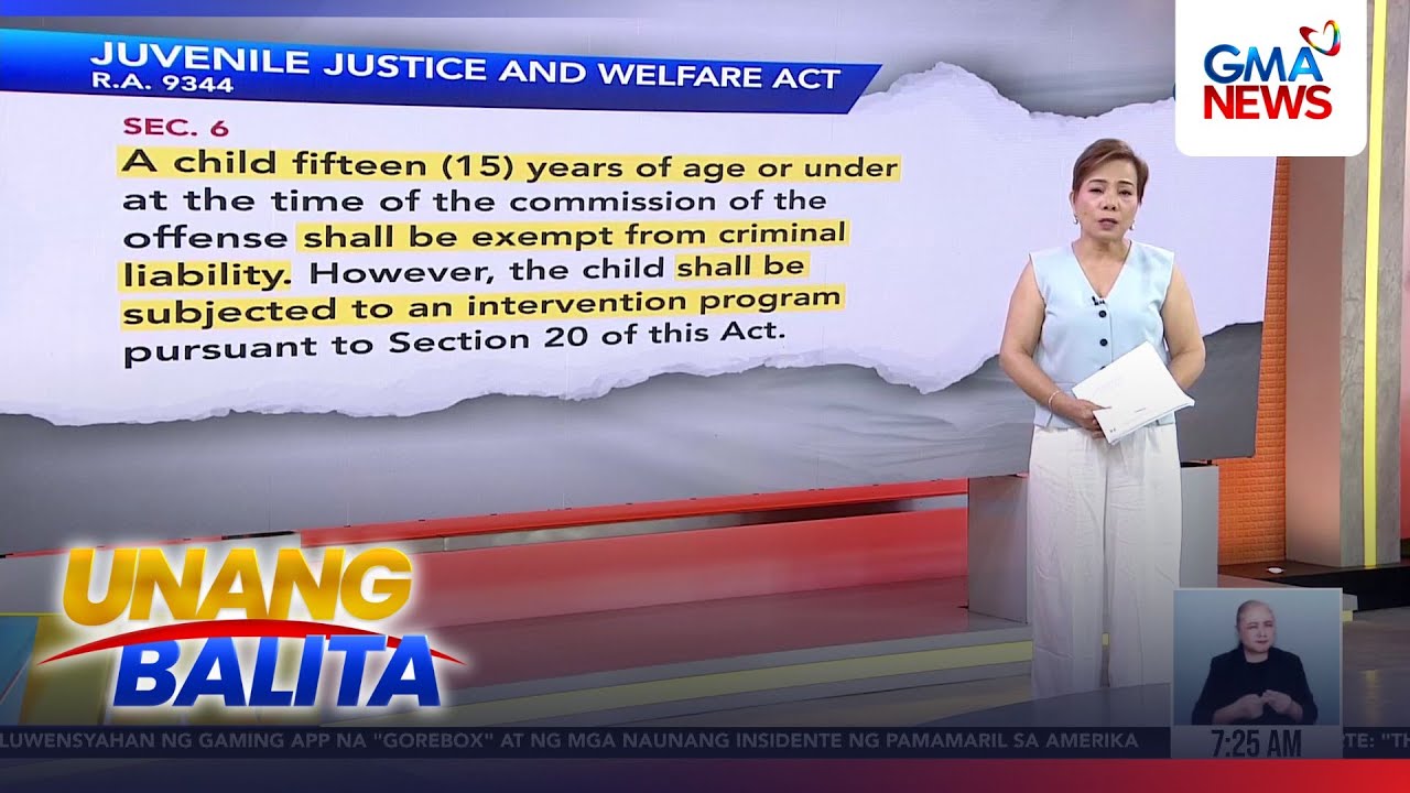 Juvenile Justice and Welfare Act R.A. 9344 | Unang Hirit