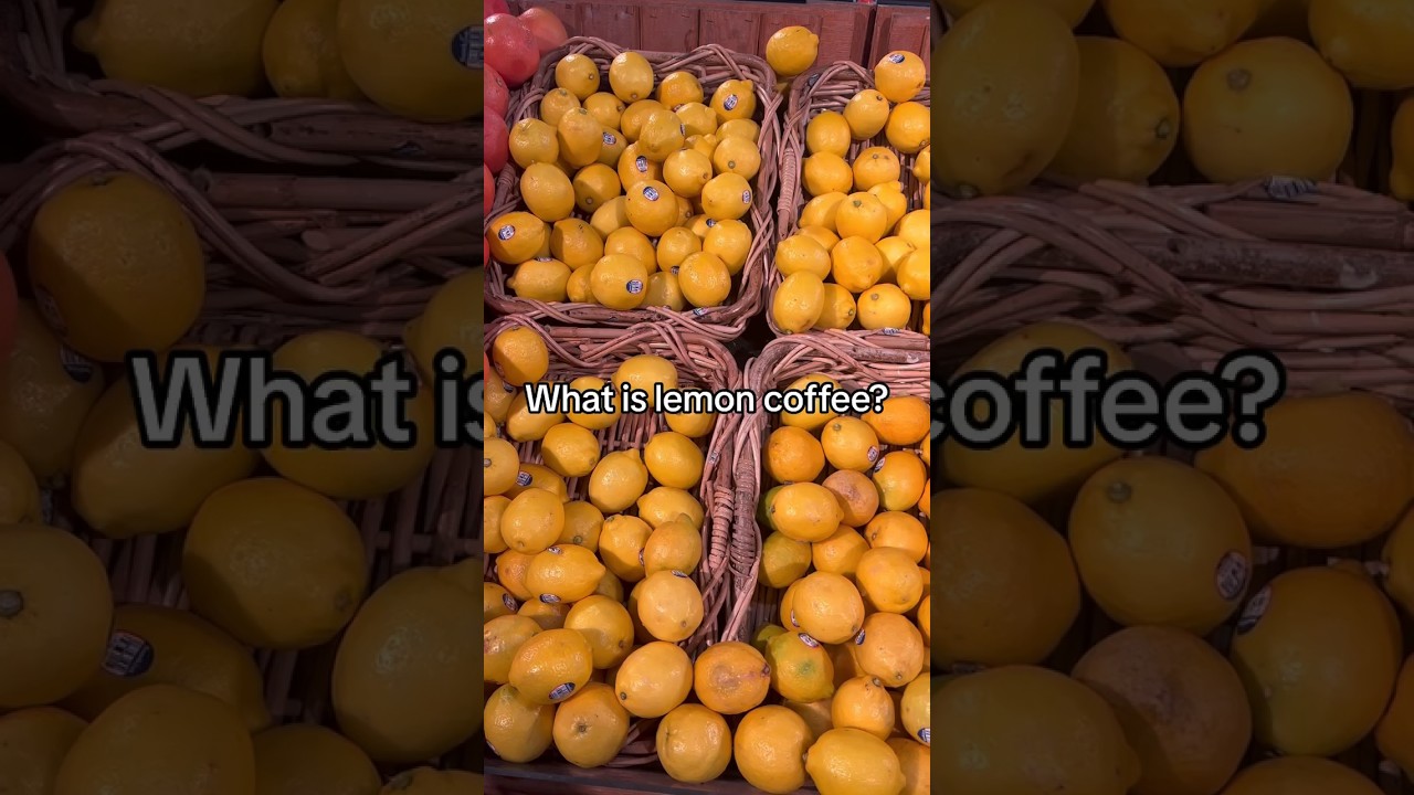 What is lemon coffee? 🍋☕