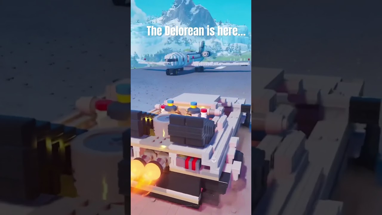 Delorean test drive #backtothefuture @LEGOFortnite #epicbuilds