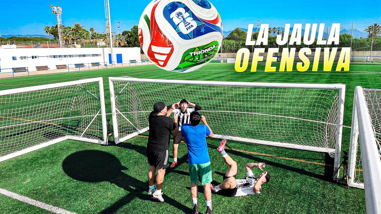 ⚽ ¡ LA JAULA !  *HAY SALSEO* Retos de Fútbol