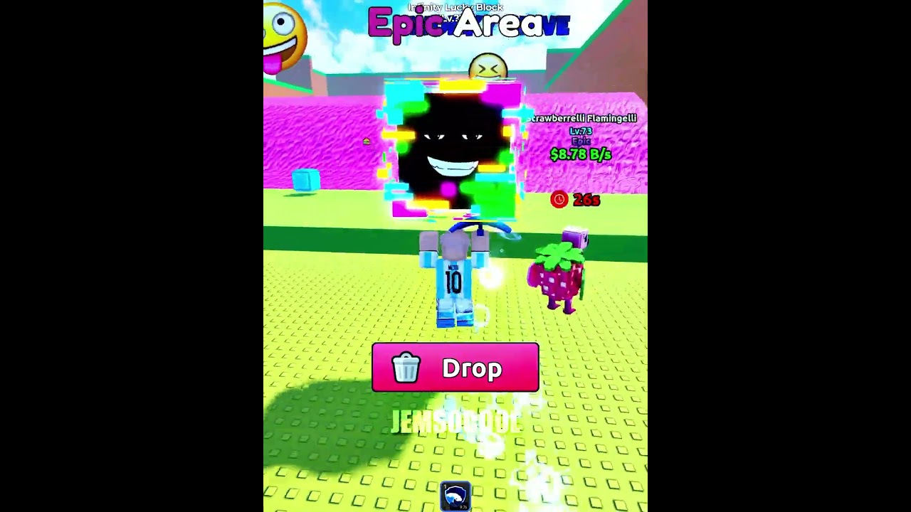 Lucky Block Infinyty Lv967😱#escapetsunamiforbrainrots #roblox #jem