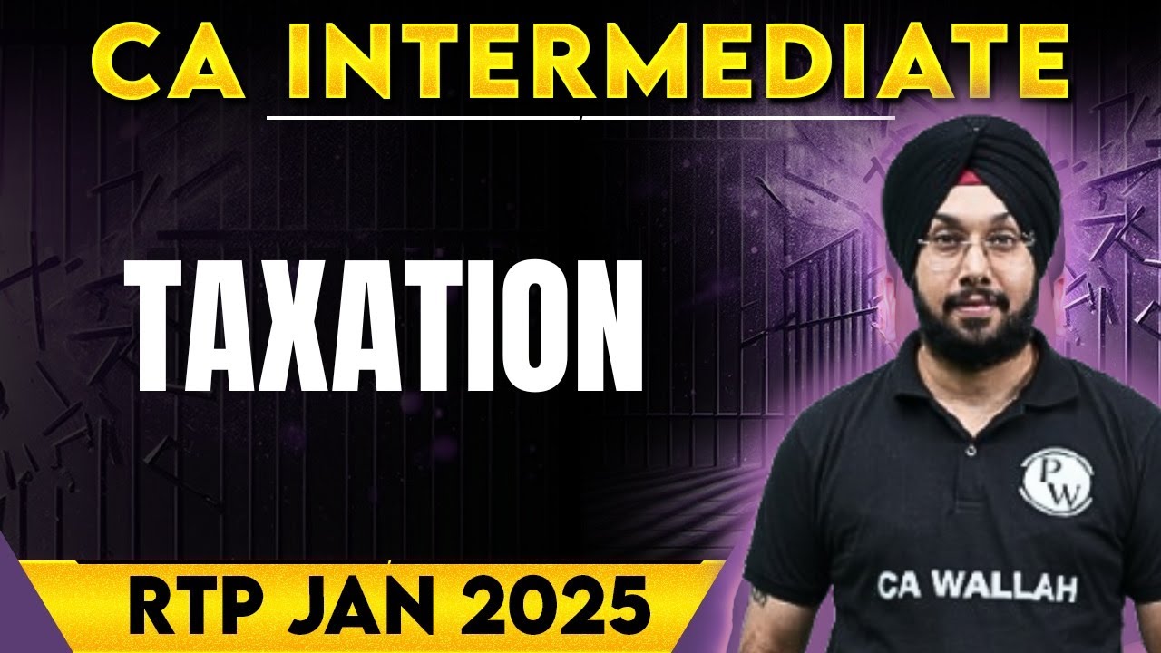 CA Inter Taxation RTP Jan 2025 | CA Inter Revision Test Paper 🔥🔥