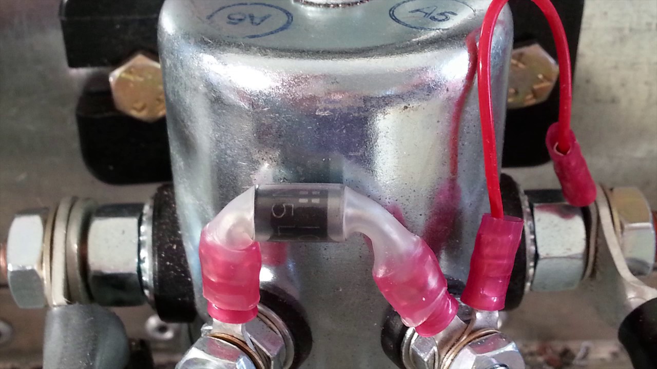 Using a Diode with your Battery Contactor and Starter Solenoid