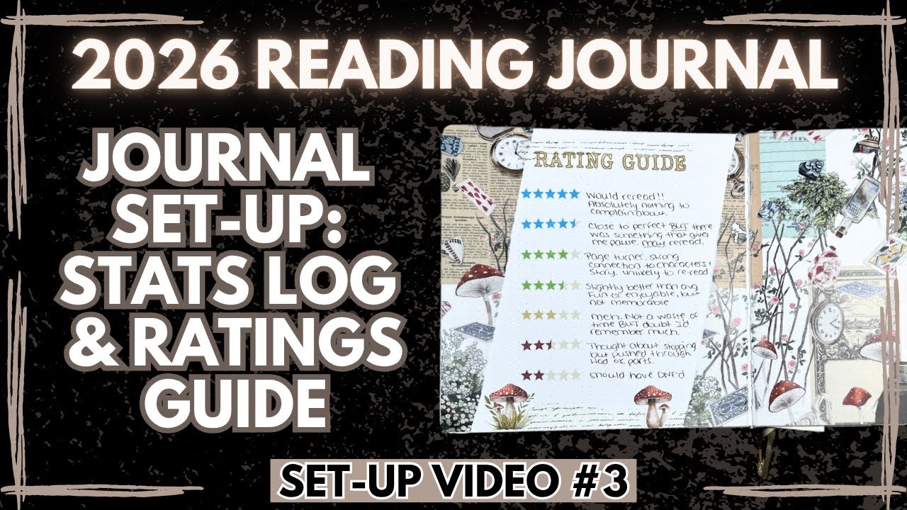 2026 Reading Journal Setup Pt 3: Monthly Stats and Ratings Guide Pages