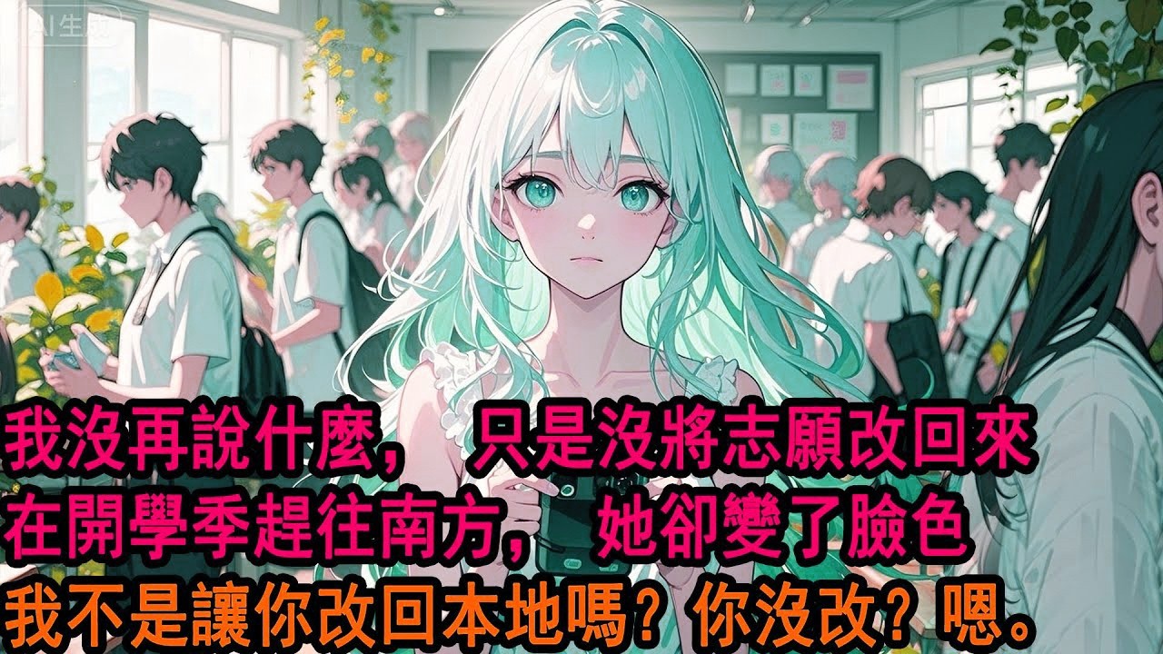 高考志願填報截止前一天，我才發現自己的志願，被伊藤誠填到了兩千公里外的南方，我憤怒报警 她却隨口笑笑：至于吗 ？阿誠就跟你開個玩笑，我沉默了許久。原來，我的人生大事，是可以被人拿來開玩笑的。