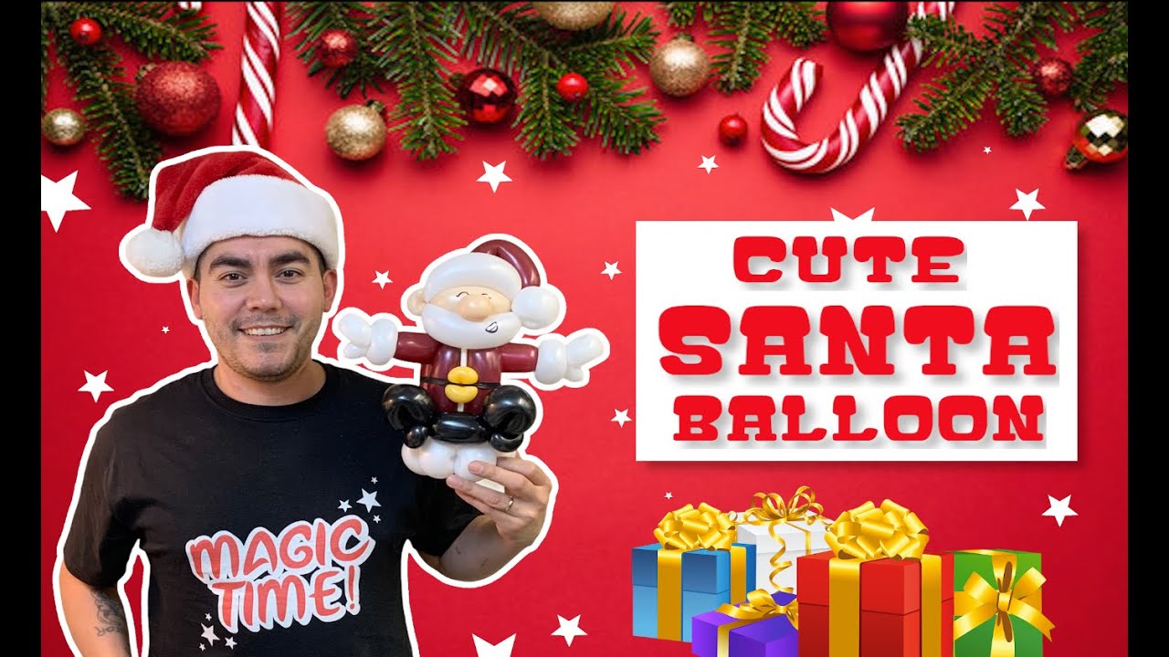 Balloon Animal Video / WOW! CUTEST BALLOON SANTA EVER!!!