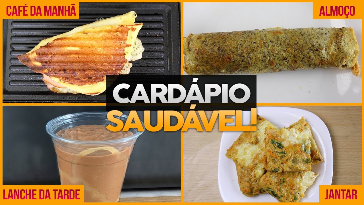 CARDÁPIO FIT SAUDÁVEL! Receitas Fáceis de Café da Manhã, Almoço, Lanche da Tarde e Jantar!