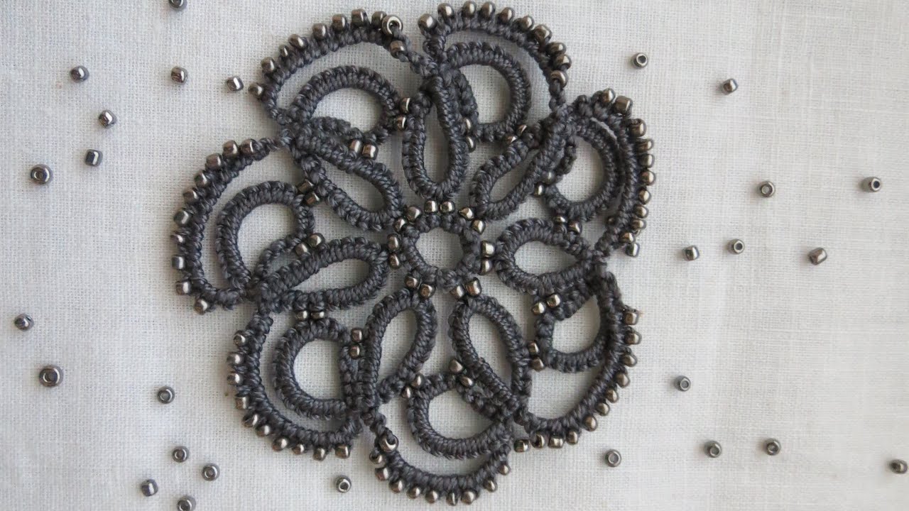 Needle Tatting Flower