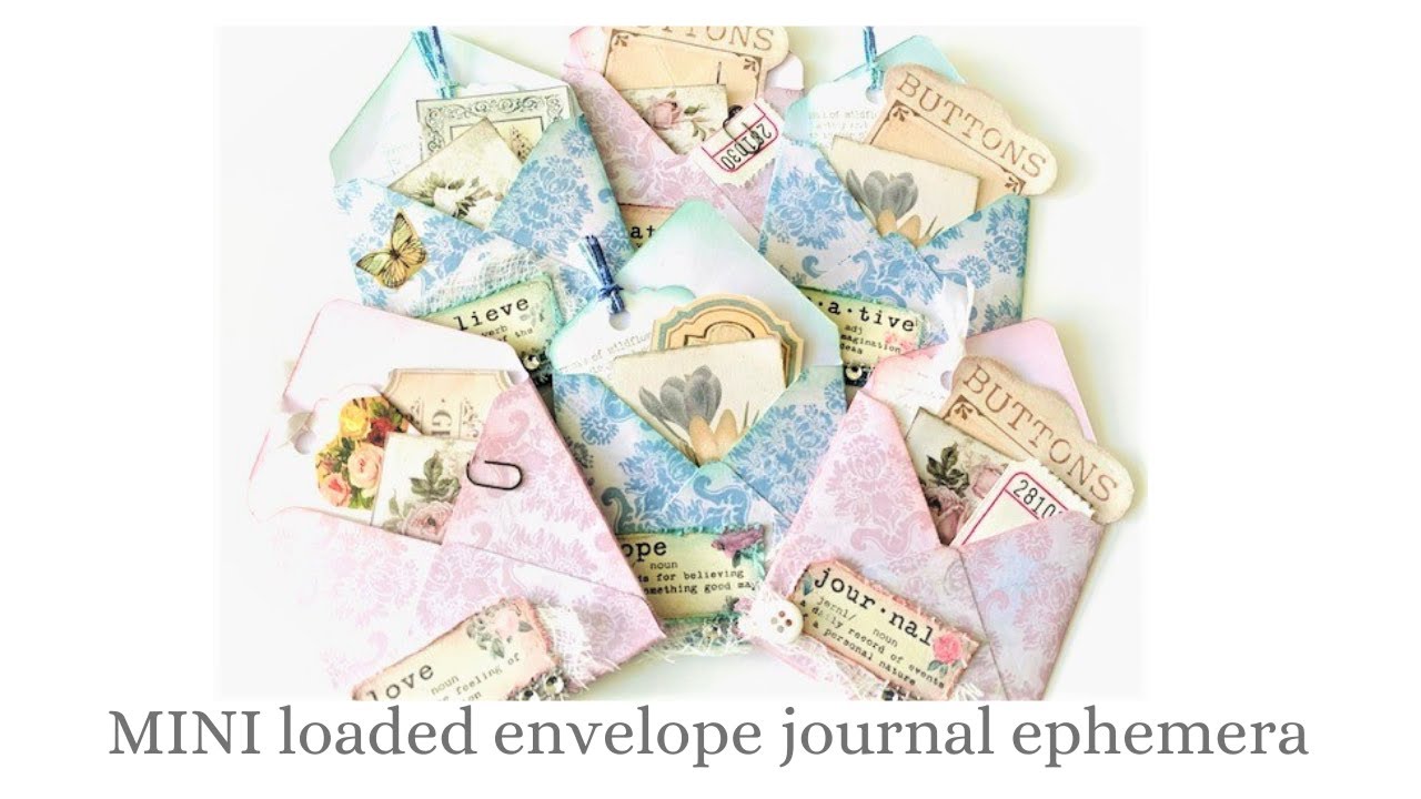 MINI loaded envelope journal ephemera