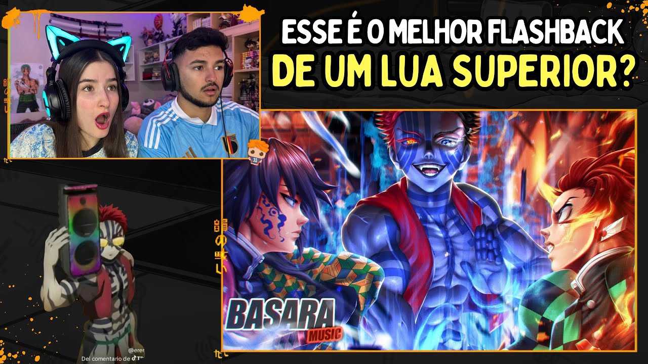 Akaza VS. Tanjiro e Tomioka - Castelo Infinito | Basara (Demon Slayer) | Apenas uma Live