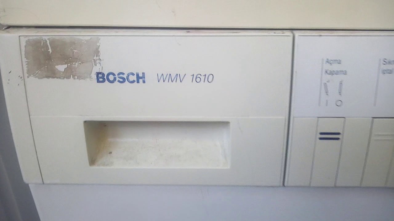 كيف تعمل غساله BOSCH WMV 1610-طريقة عمل غسالة بوش-الة الغسيل بوش-الة التصبين بوش