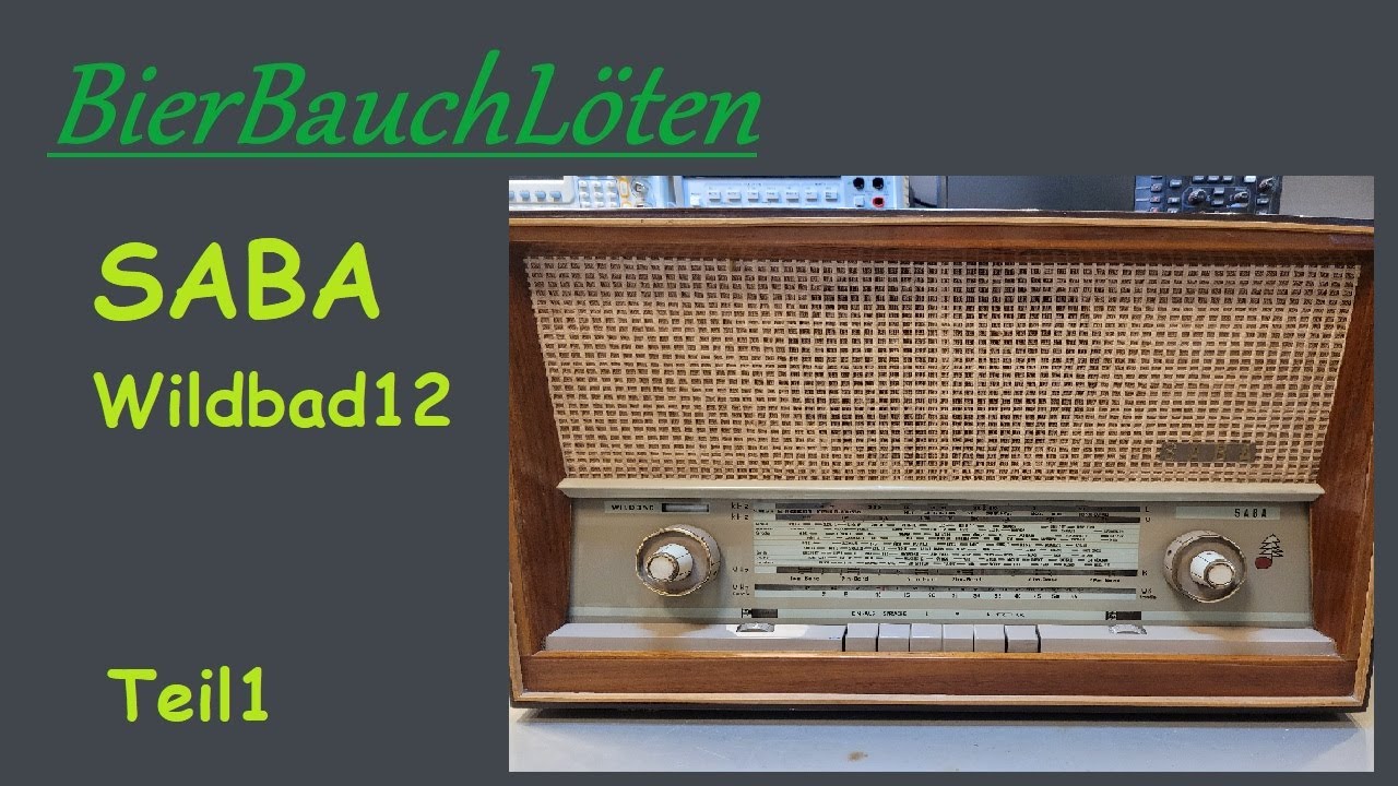 Röhrenradio  Reparatur SABA Wildbad 12 Teil1