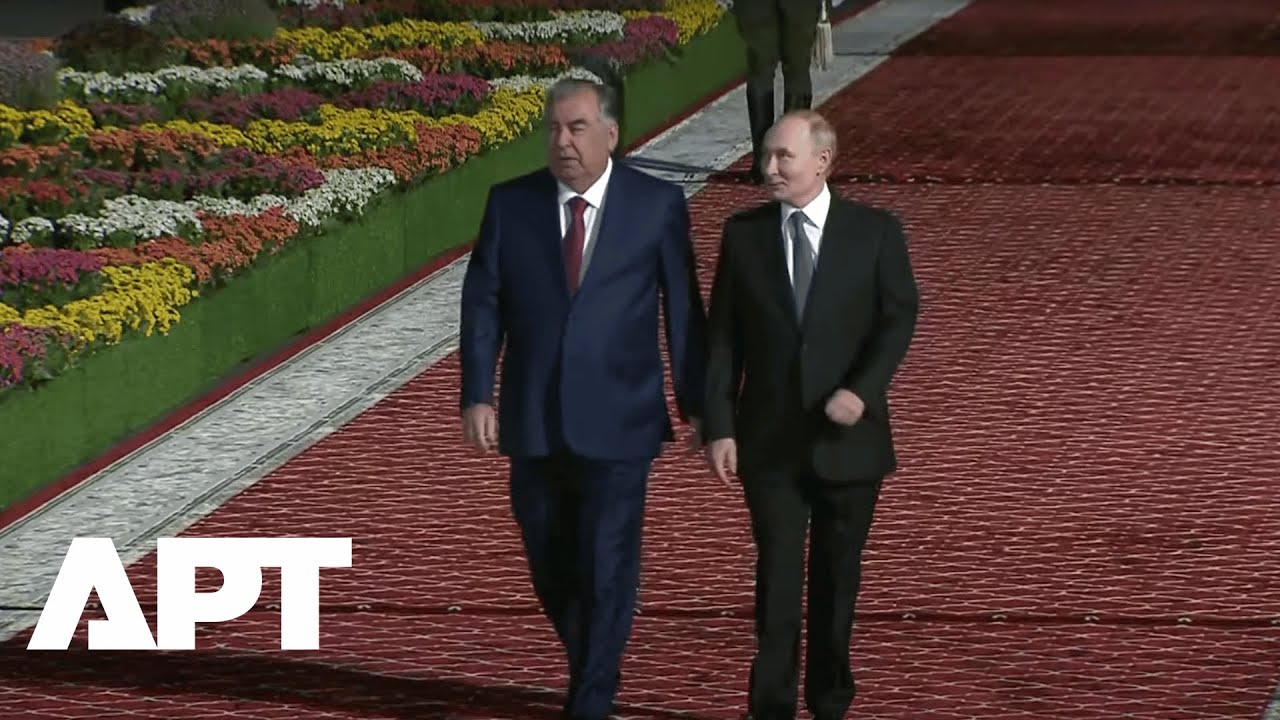 Putin Welcomed with Hug by Tajik President Rahmon - Talks on Military, Economic Cooperation | APT
