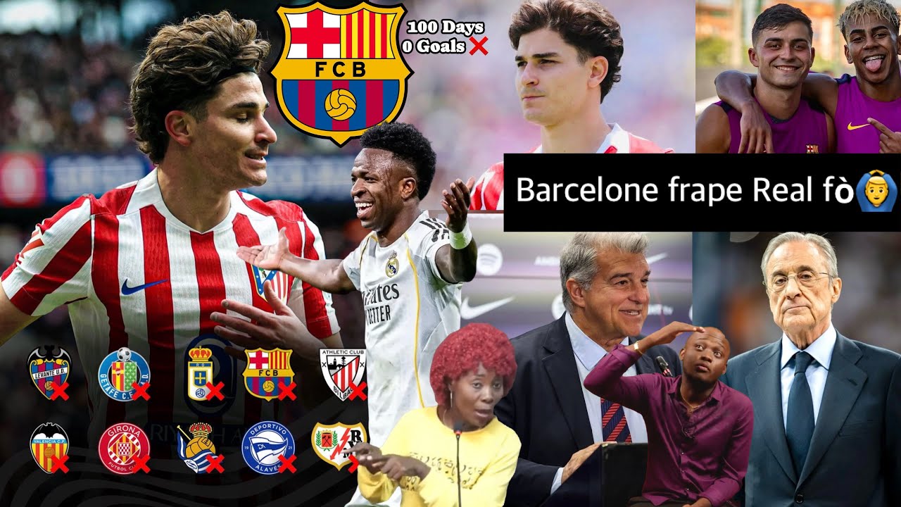 Barcelone frape Real Madrid fò, Alvarez pa tout jwè nou pansel ye a, 3 mwa san fè gòl pou AT Madrid