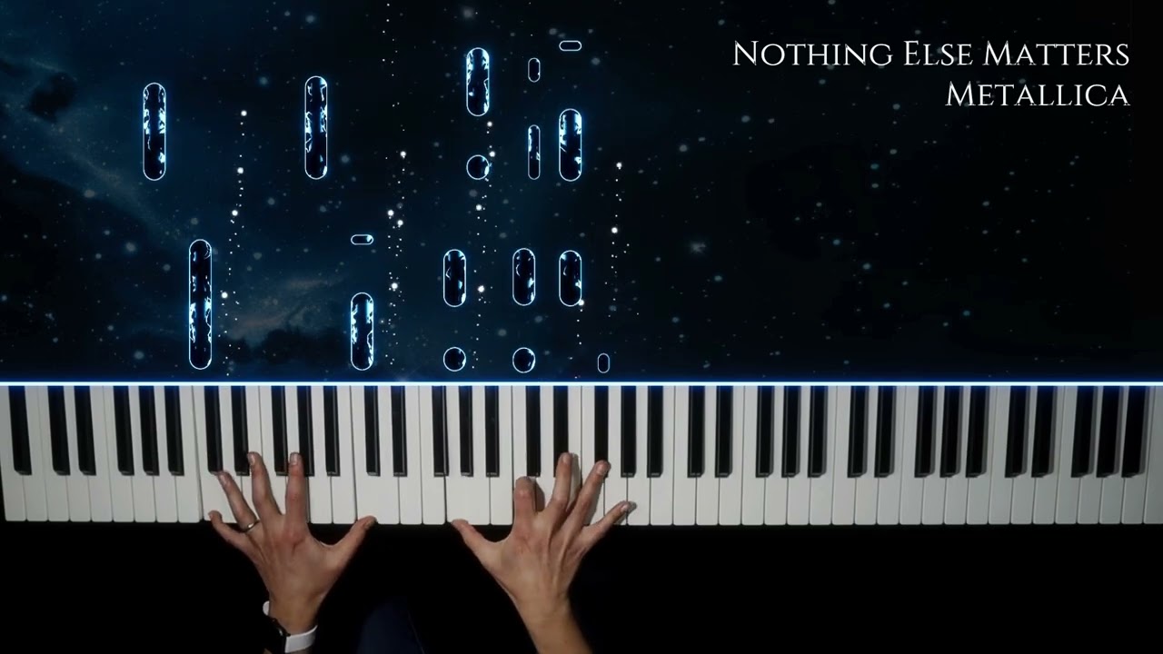 Nothing Else Matters - Metallica (Piano Tutorial cover)  #piano #instrumental #tutorial