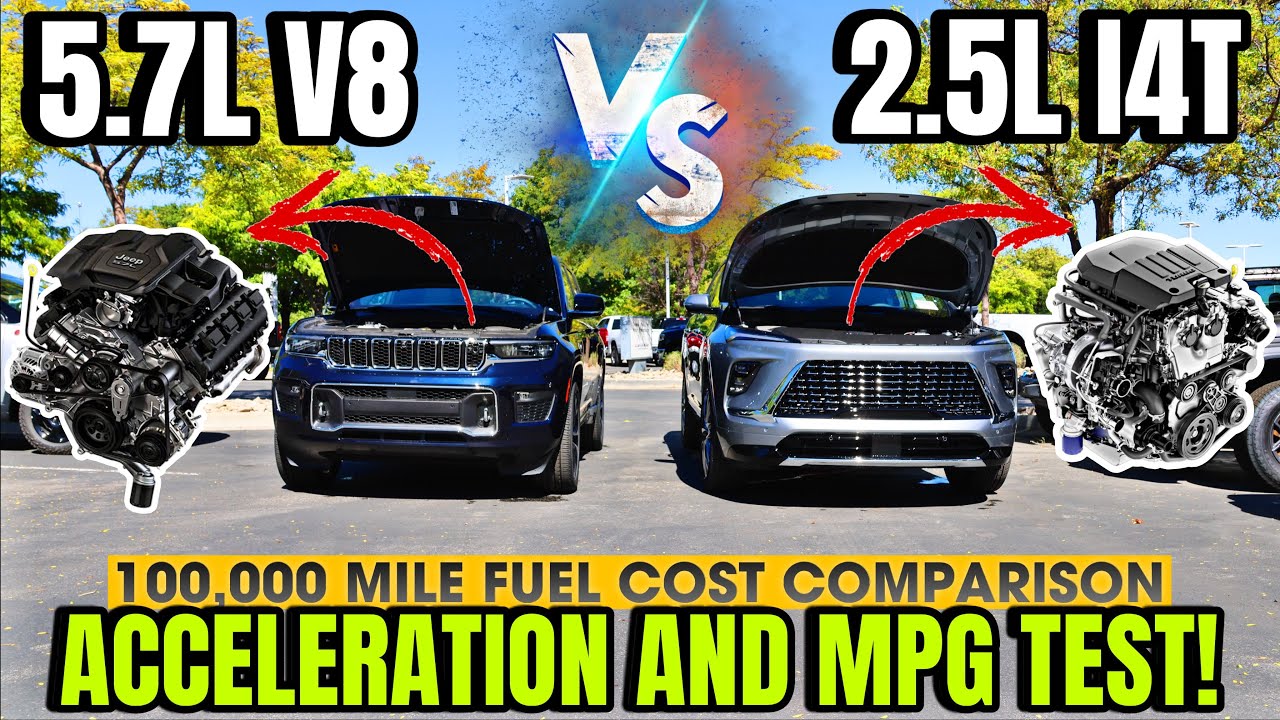2025 Buick Enclave I4 Turbo VS Jeep Grand Cherokee V8: Is The 4 Turbo Faster And Better On Fuel???