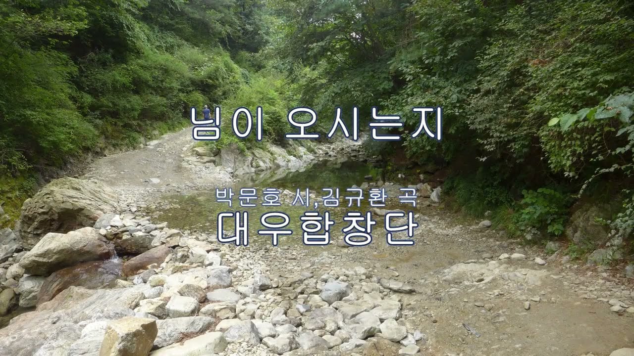 님이 오시는지 - 대우합창단 &지휘 윤학원 (박문호 시,김규환 곡)  #경반계곡
