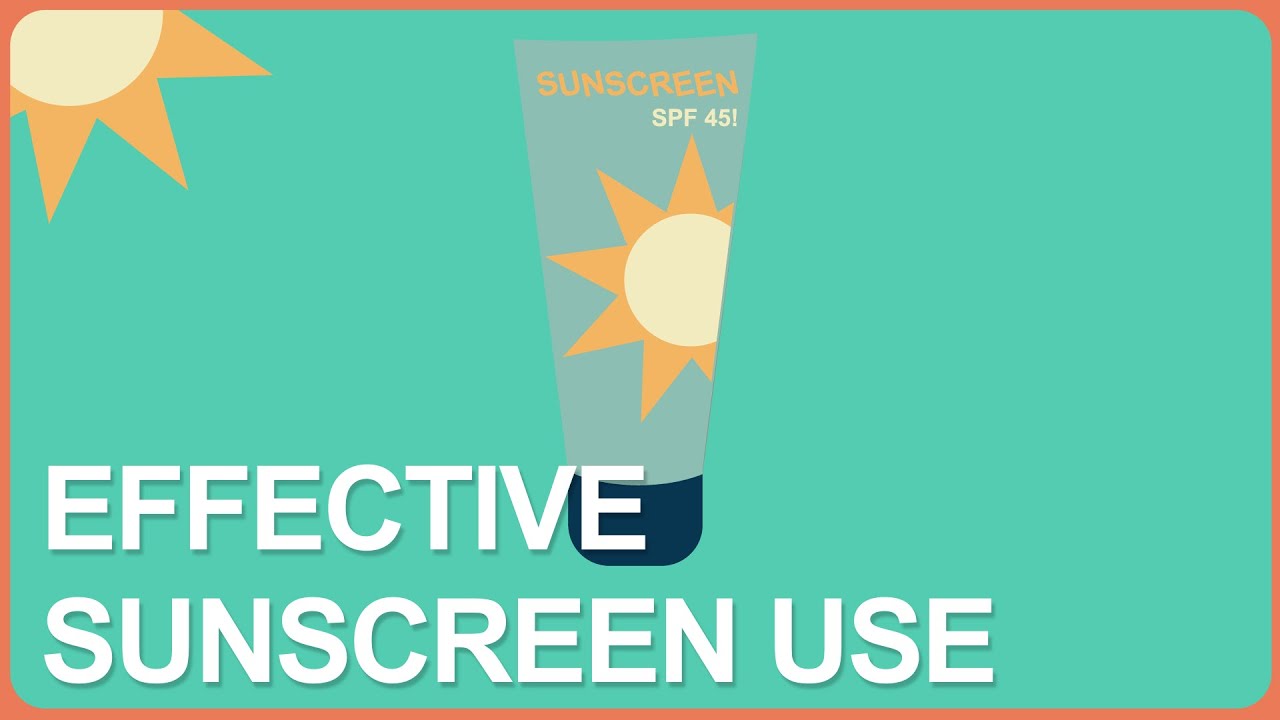 Sunscreen Works, If You Use it Right