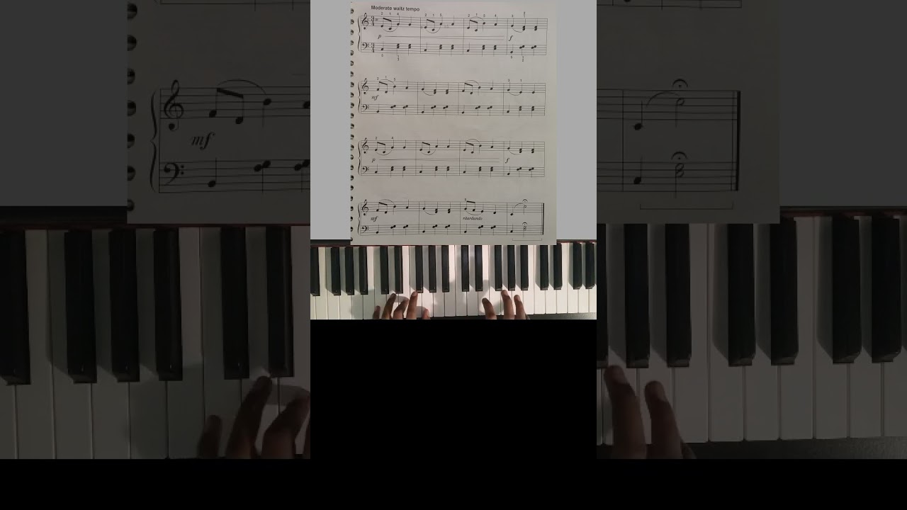 Cafe vienna piano easy with sheet music #shorts #piano #cafe vienna