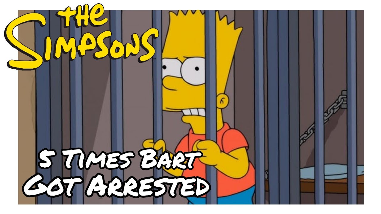 5 Times Bart Simpson Was Arrested | The Simpsons Re-Cap