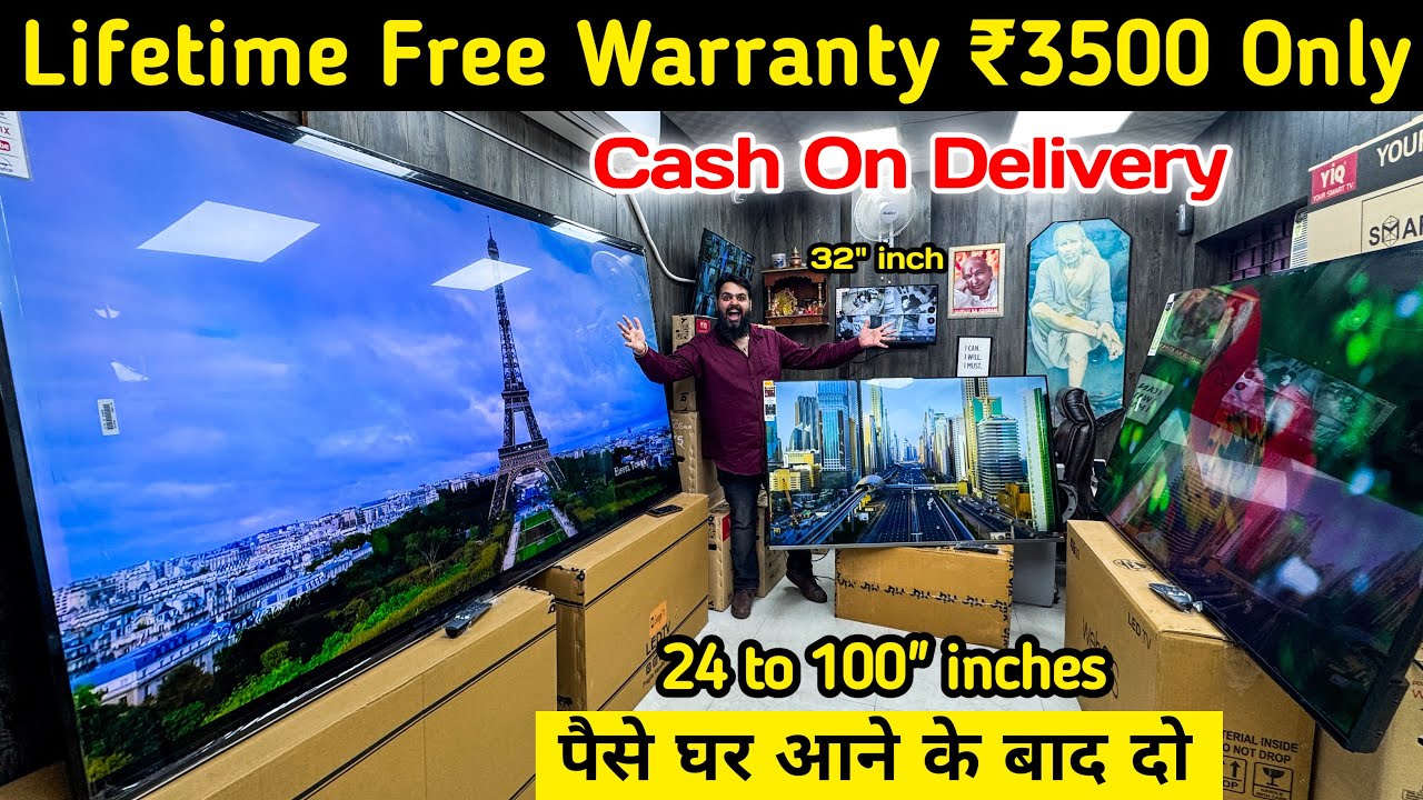 ₹3500 Lifetime warranty| Cheapest led tv market in delhi | Cheapest led tv wholesale market in delhi