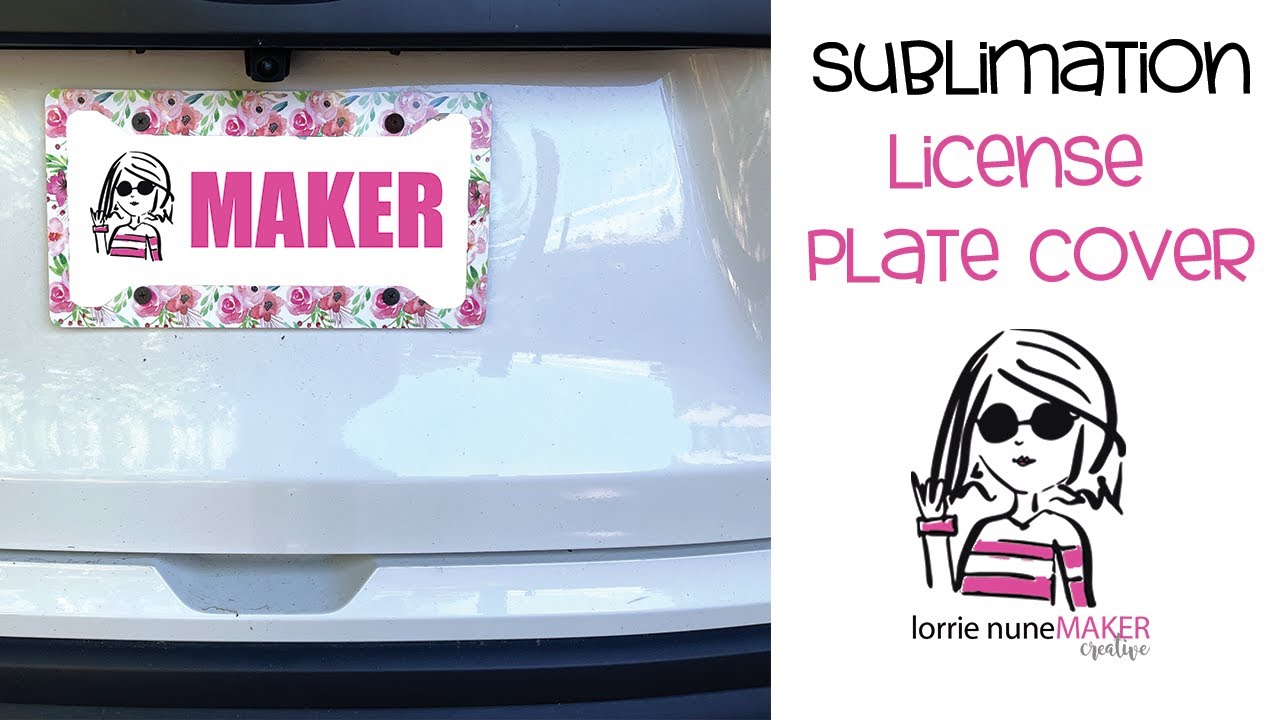 How to sublimate a license plate holder