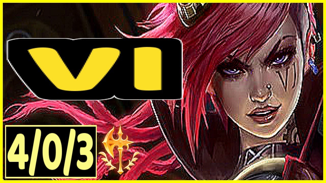 VI VS MASTER YI - 4/0/3 KDA JUNGLE GAMEPLAY