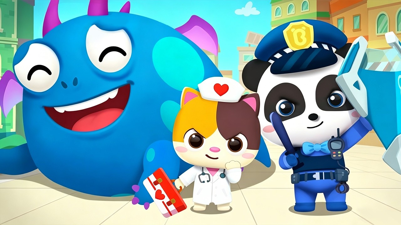 Hero Team Is Coming | Policeman, Firefighter and Doctor Song | Nursery Rhymes | Kids Songs | BabyBus