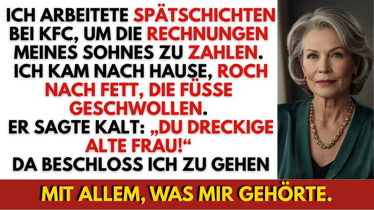 Nachtschichten bei KFC für meinen Sohn – heimgekommen erschöpft und nach Fett riechend