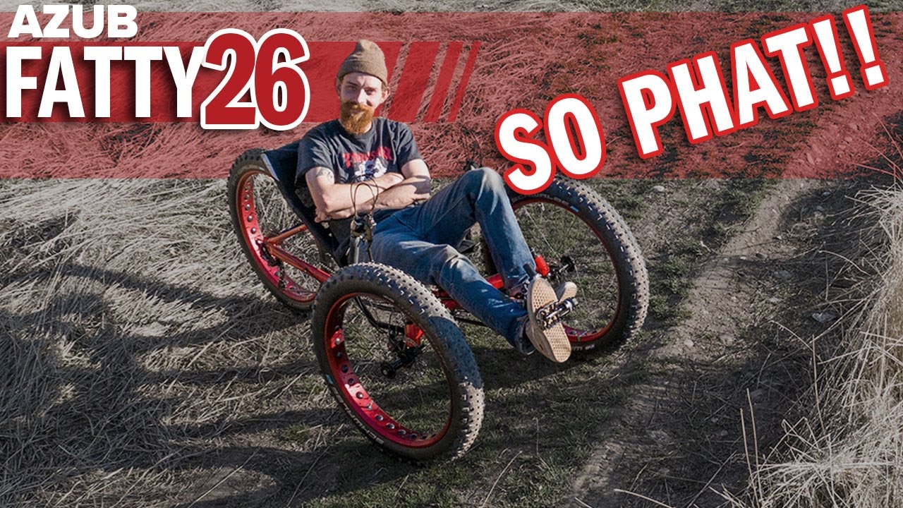 AZUB FATTY 26 Fat Trike From Czech Republic - Fat Recumbent Trike You Can Take With You!