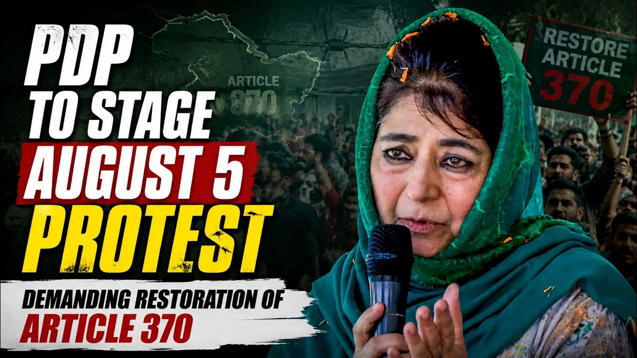PDP to Stage August 5 Protest Seeking Restoration of Article 370