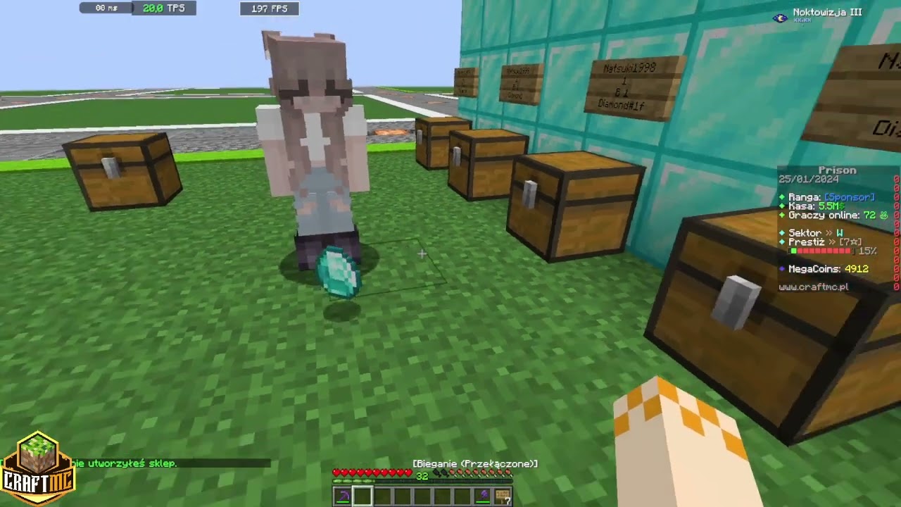 Tutorial Sklep&oacute;w (SignShop) na CraftMC (Prison)