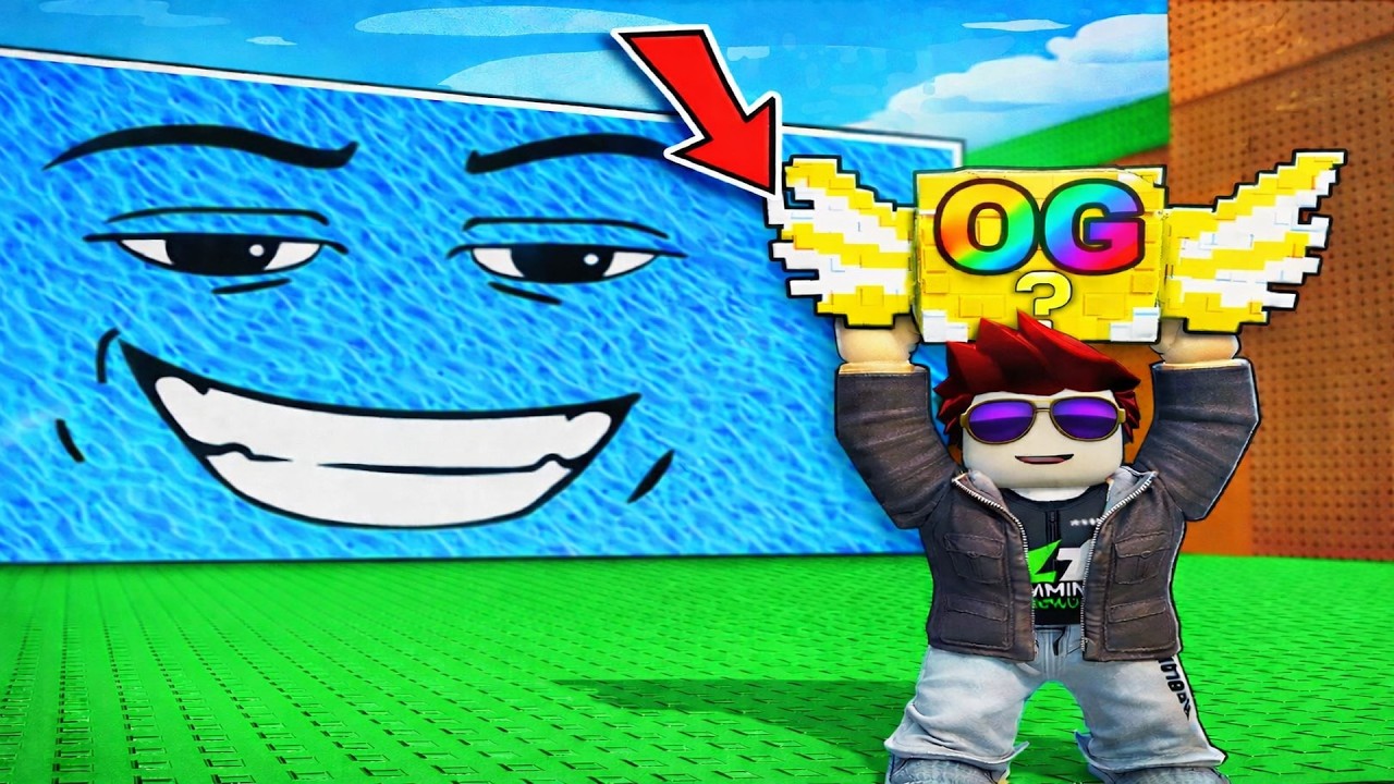 Escaping OG LUCKY BLOCK from Waves in ROBLOX! 🤯