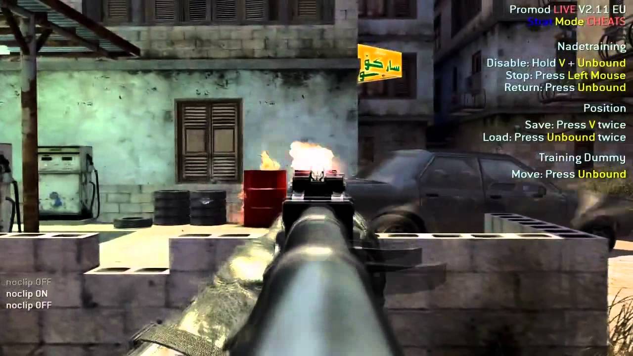 CoD4 Promod Tutorial - District (mp_citystreets) (Nades & Wallbangs) (PC)