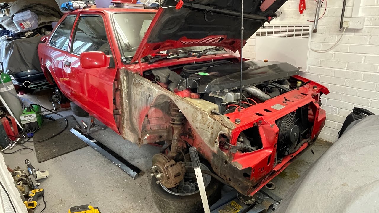 Rebuilding Escort RS Turbo driver side sill inspection #24