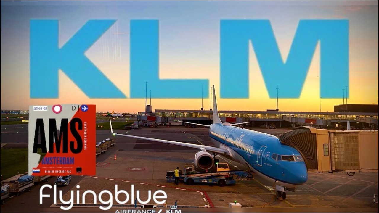 Direzione Amsterdam ,con la KLM compagnia di bandiera Olandese 