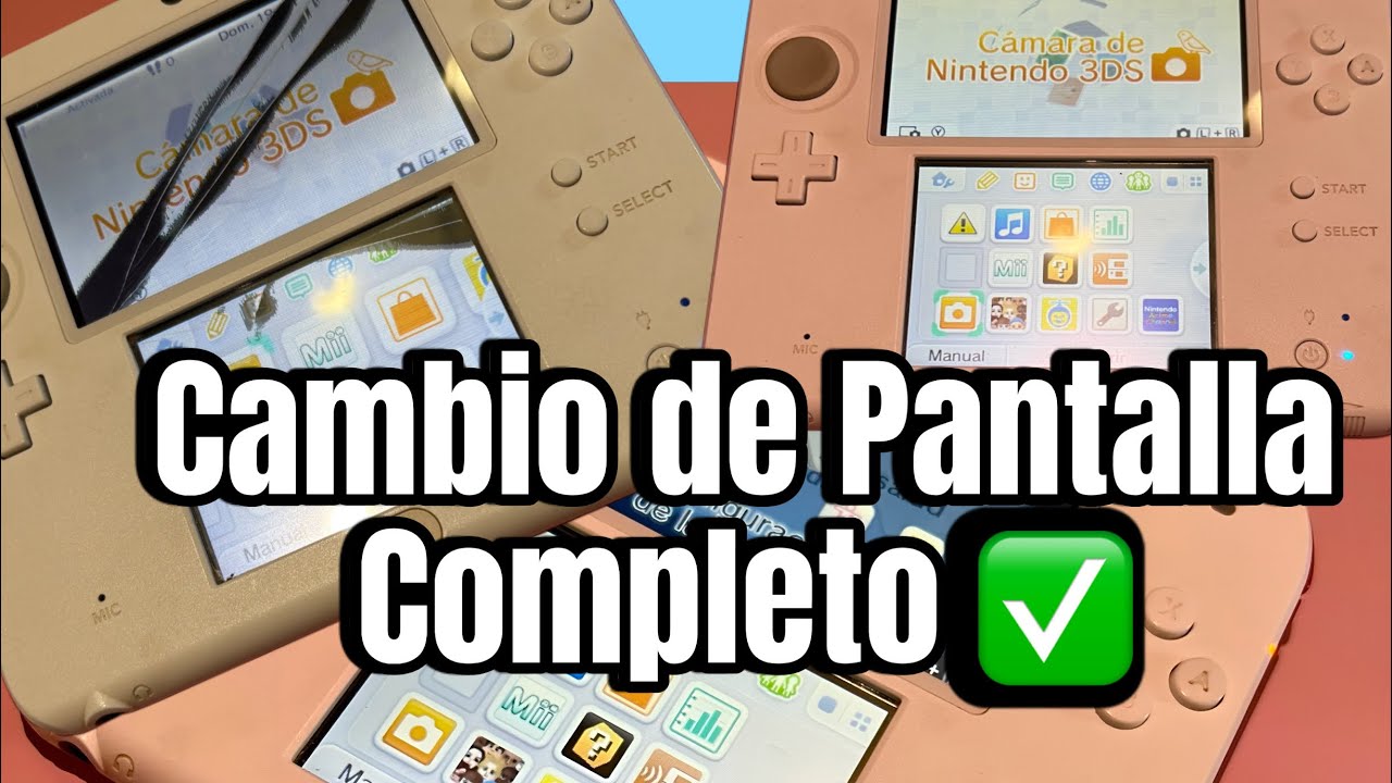 Reparando una Nintendo 2DS con Pantallas Rotas: Cambio de Pantalla Completo ✅