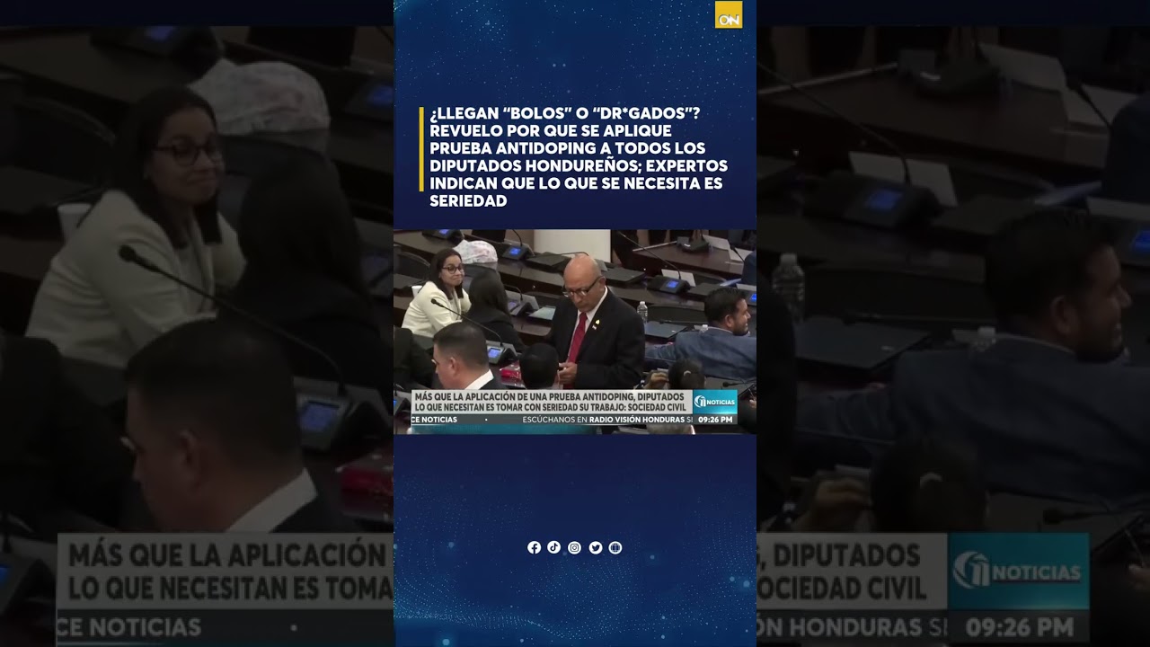 ¿Llegan “bolos” o “drogados”? Revuelo por que se aplique prueba antidoping a los diputados en el CN.