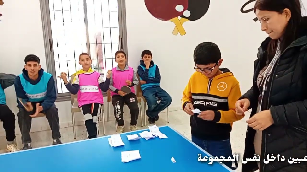 👈نظم نادي الأطفال الأسودة مسابقة محلية في كرة تنس الطاولة تحت شعار 