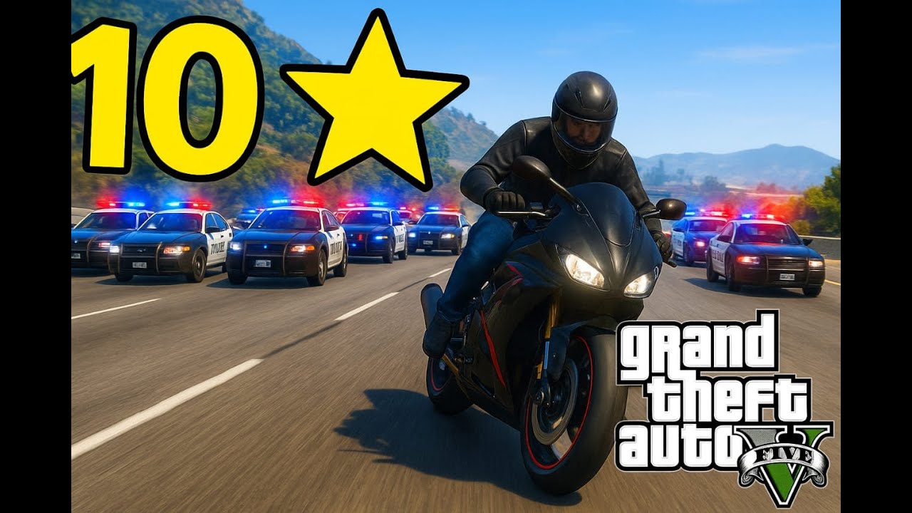 gta 5 10 star police chase 😱🫨🫢🤯🙀😲